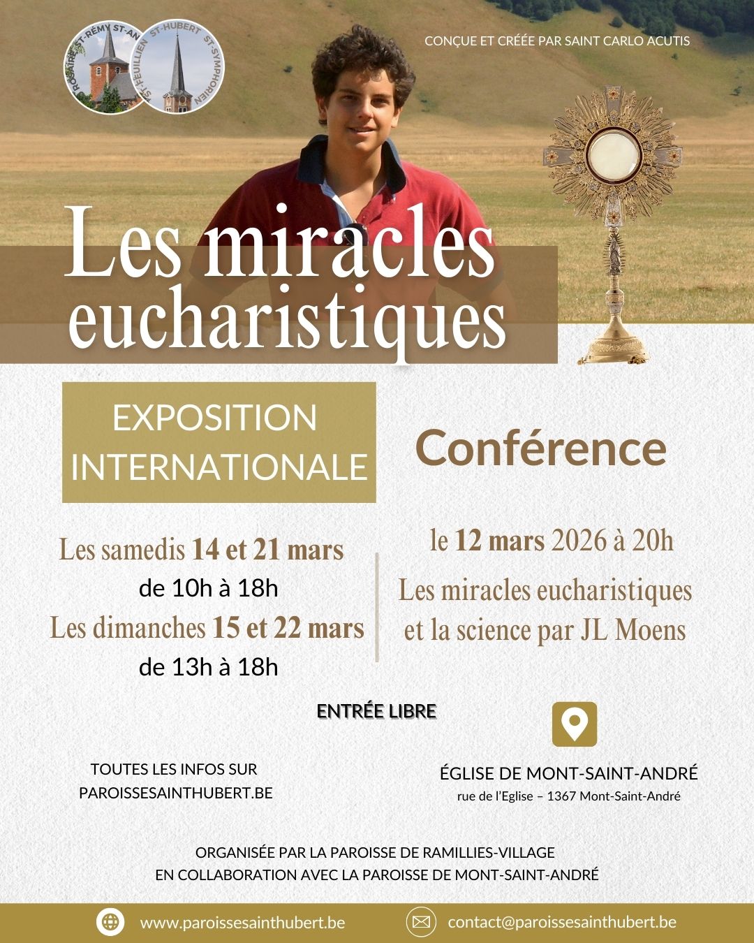 Les miracles eucharistiques – exposition –&nbsp;conférence