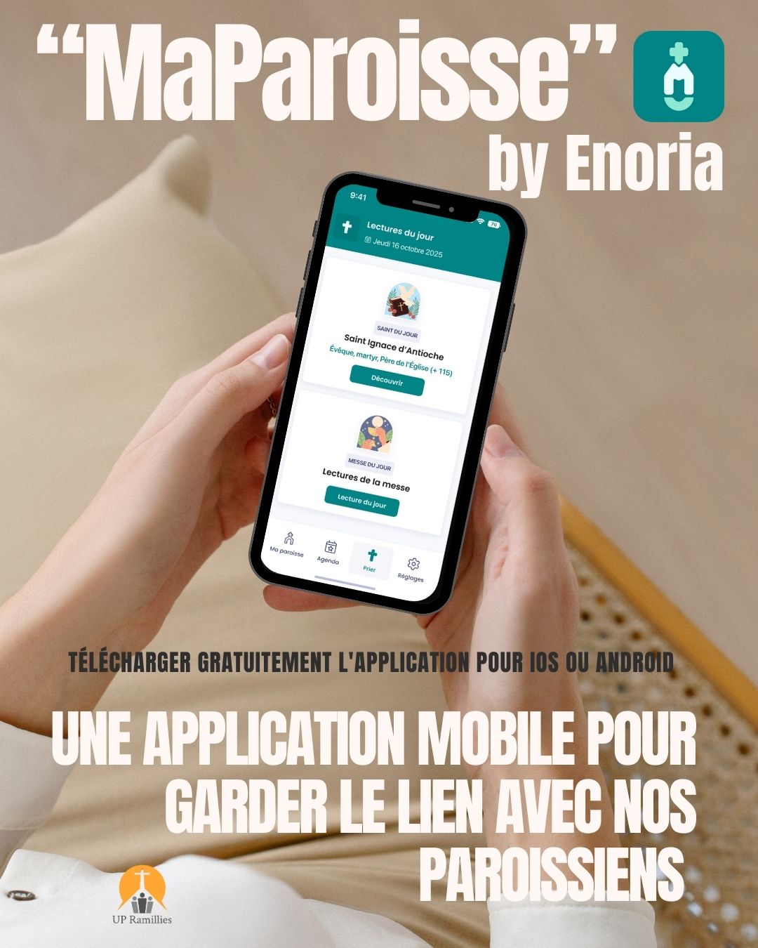 MaParoisse by Enoria: une application mobile pour garder le lien avec nos paroissiens 