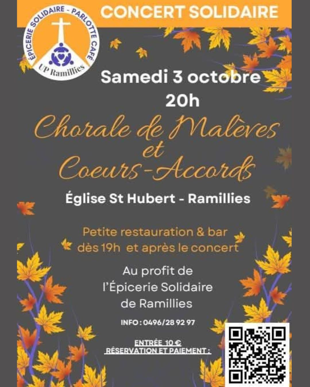 Concert solidaire le 3 octobre: on a besoin de vous&nbsp;!